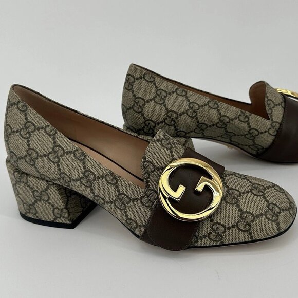 GUCCI Damen Pumps Beige Ebony Size 41 - Picture 1 of 10